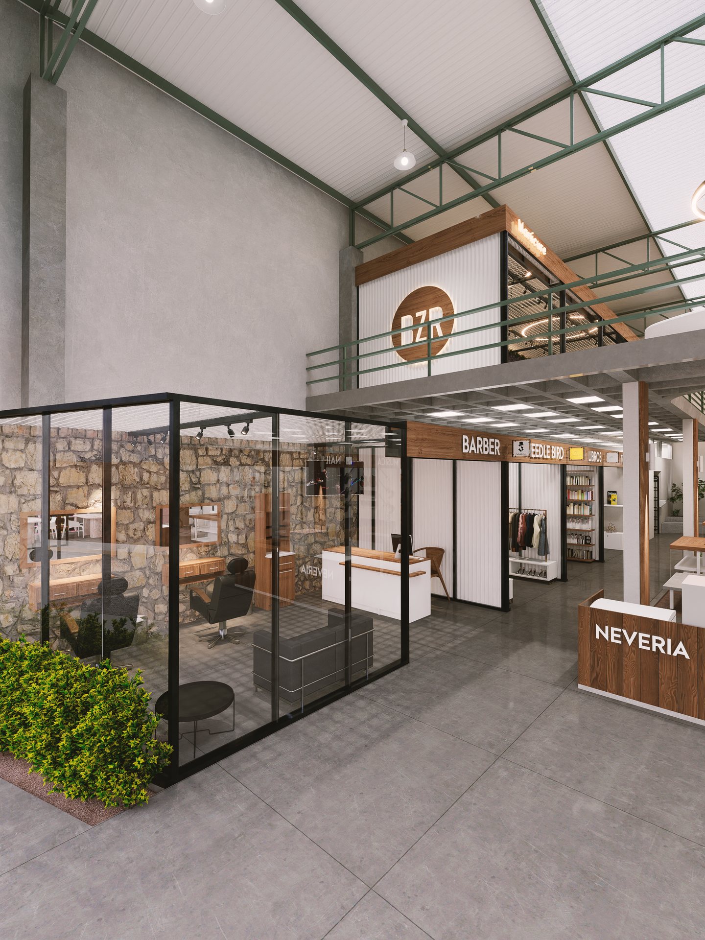 Área comercial · ala izquierda