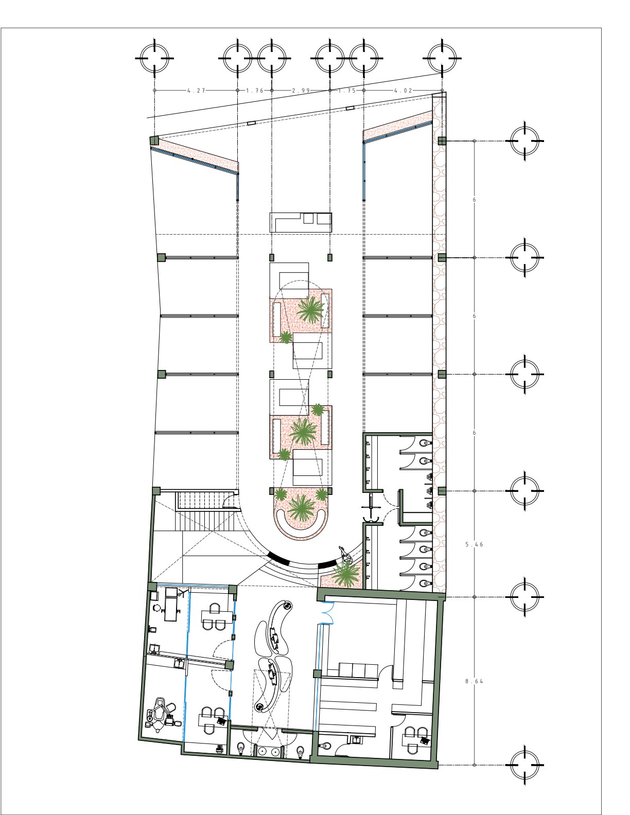Planta arquitectónica baja