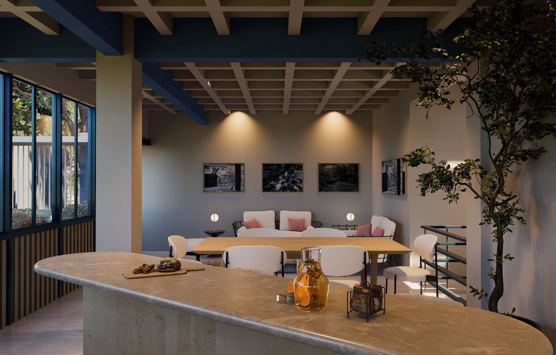 Cocina y comedor