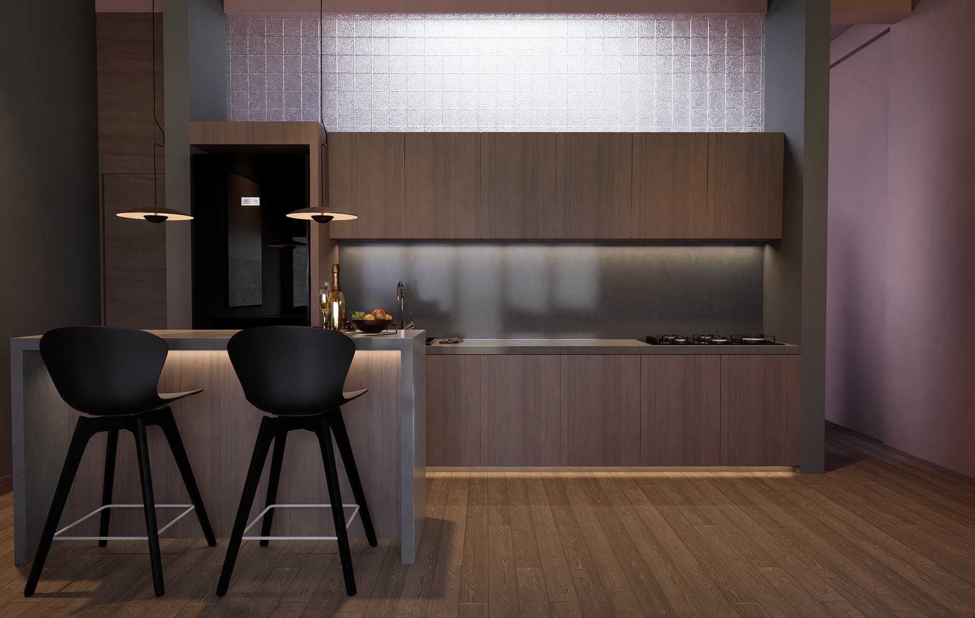 Cocina de unidad residencial