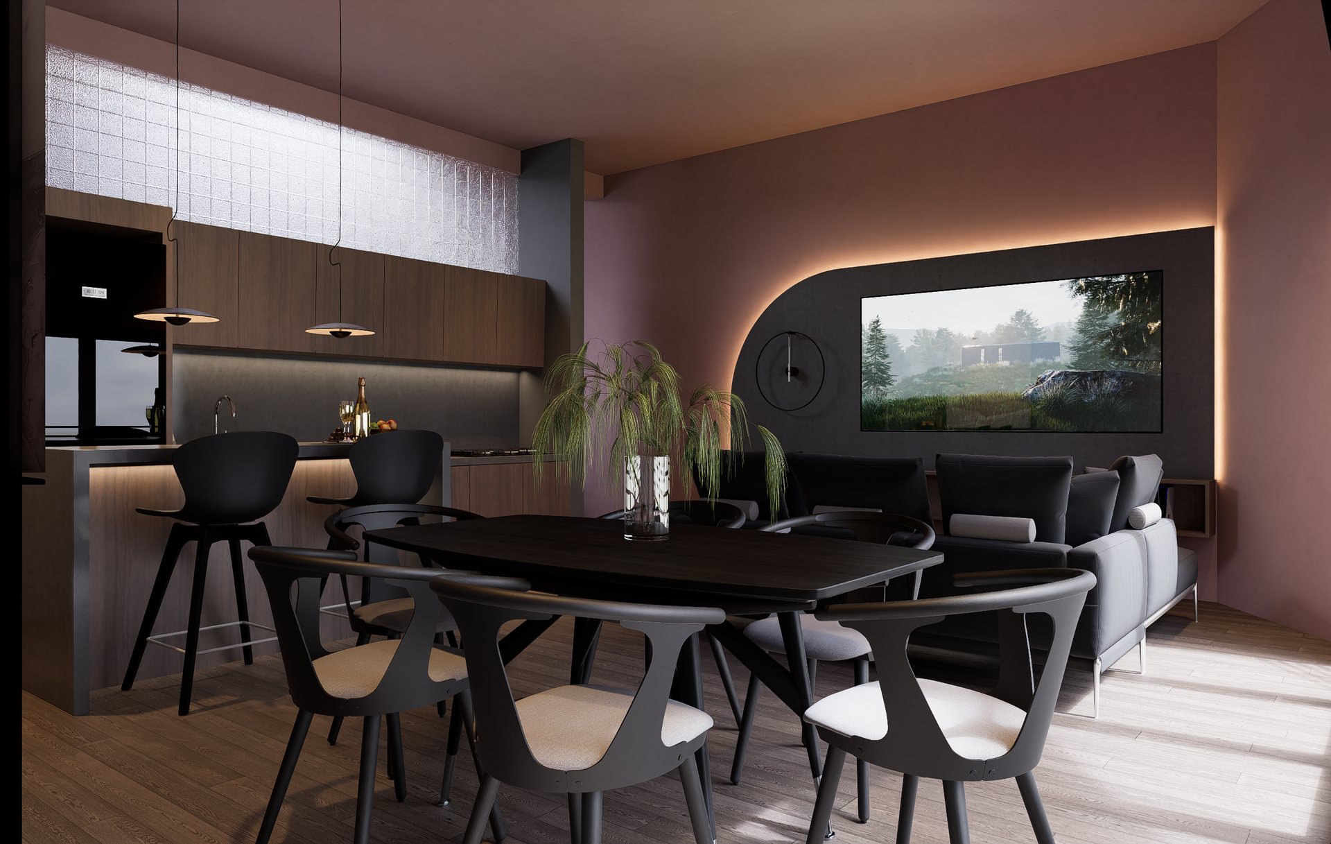 Comedor y estancia