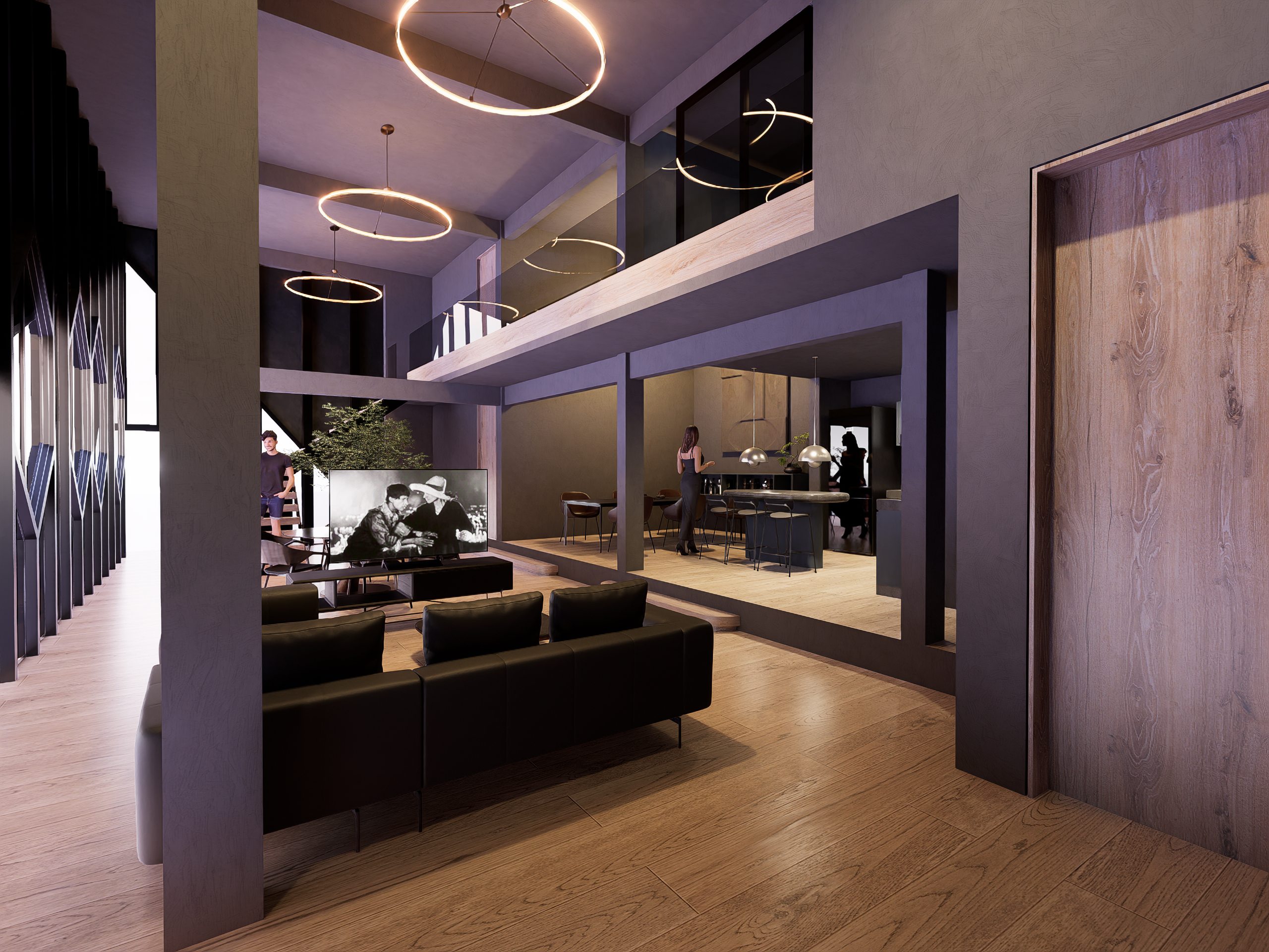 Sala · vista hacia cocina